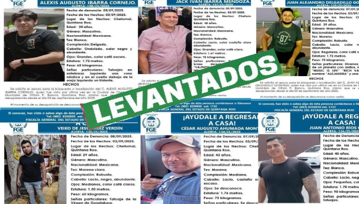 Serían once personas desaparecidas tras una serie de levantones en Chetumal